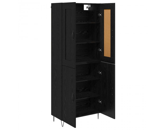 Sonata H Висок шкаф Черния дъб 69,5 x 34 x 180 см Инженерно дърво