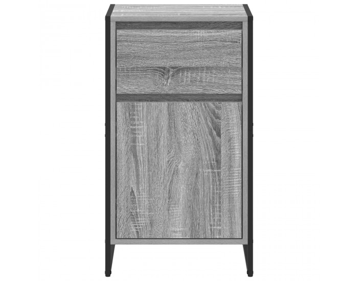 Sonata H Служебен шкаф Сив Сонома 81 x 36 x 150.5 см Инженерно дърво