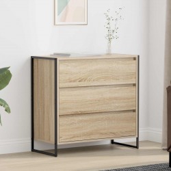 Sonata H Служебен шкаф Сонома 79 x 36 x 75.5 см Инженерно дърво - Corpuri, vitrine, biblioteci modulare