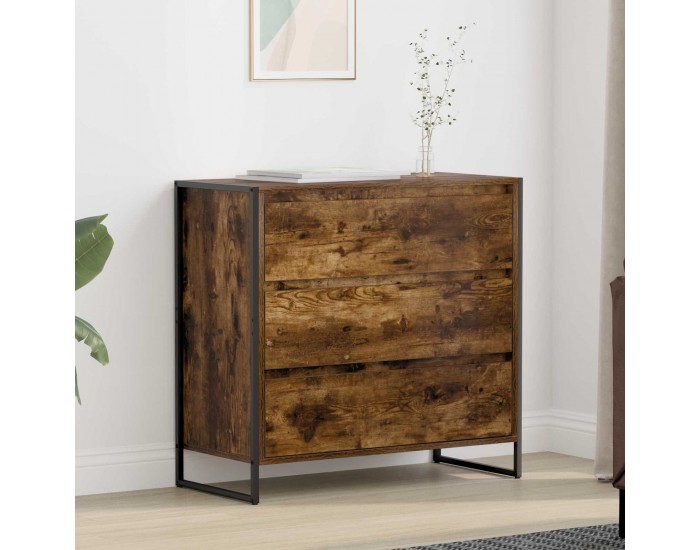 Sonata H Служебен шкаф Димящ дъб 79 x 36 x 75.5 см Инженерно дърво
