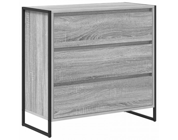 Sonata H Служебен шкаф Сив Сонома 79 x 36 x 75.5 см Инженерно дърво