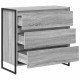 Sonata H Служебен шкаф Сив Сонома 79 x 36 x 75.5 см Инженерно дърво