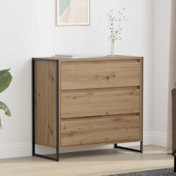 Sonata H Служебен шкаф Дъб Артизан 79 x 36 x 75.5 см Инженерно дърво - Corpuri, vitrine, biblioteci modulare