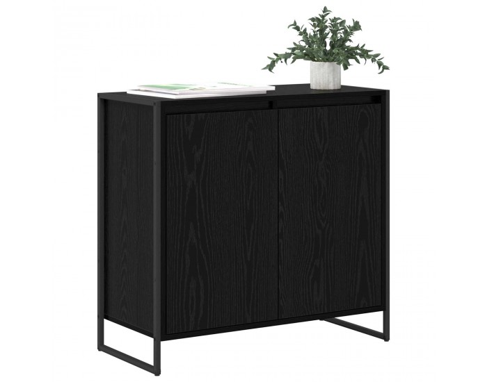 Sonata H Страничен шкаф Черния дъб 79 x 36 x 75 см Инженерно дърво