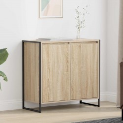 Sonata H Страничен шкаф Сонома 79 x 36 x 75 см Инженерно дърво - Corpuri, vitrine, biblioteci modulare