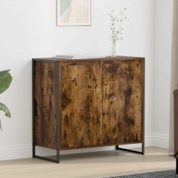 Sonata H Страничен шкаф Димящ дъб 79 x 36 x 75 см Инженерно дърво - Corpuri, vitrine, biblioteci modulare