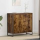 Sonata H Страничен шкаф Димящ дъб 79 x 36 x 75 см Инженерно дърво