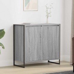Sonata H Страничен шкаф Сив Сонома 79 x 36 x 75 см Инженерно дърво - Corpuri, vitrine, biblioteci modulare