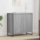 Sonata H Страничен шкаф Сив Сонома 79 x 36 x 75 см Инженерно дърво