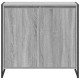 Sonata H Страничен шкаф Сив Сонома 79 x 36 x 75 см Инженерно дърво