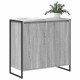 Sonata H Страничен шкаф Сив Сонома 79 x 36 x 75 см Инженерно дърво