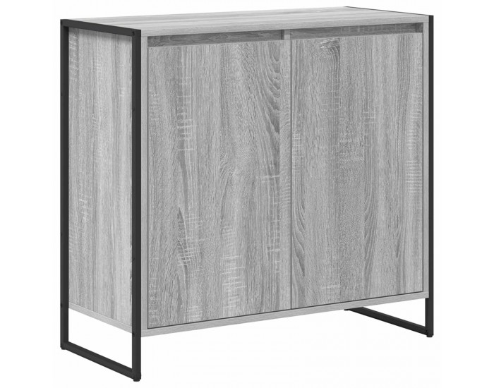 Sonata H Страничен шкаф Сив Сонома 79 x 36 x 75 см Инженерно дърво
