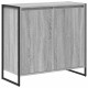Sonata H Страничен шкаф Сив Сонома 79 x 36 x 75 см Инженерно дърво