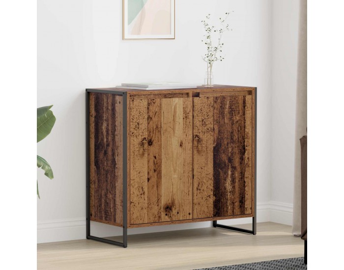 Sonata H Страничен шкаф Старо дърво 79 x 36 x 75 см Инженерно дърво