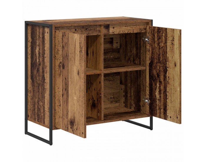 Sonata H Страничен шкаф Старо дърво 79 x 36 x 75 см Инженерно дърво