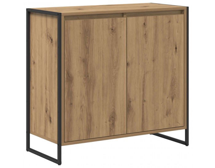 Sonata H Страничен шкаф Дъб Артизан 79 x 36 x 75 см Инженерно дърво