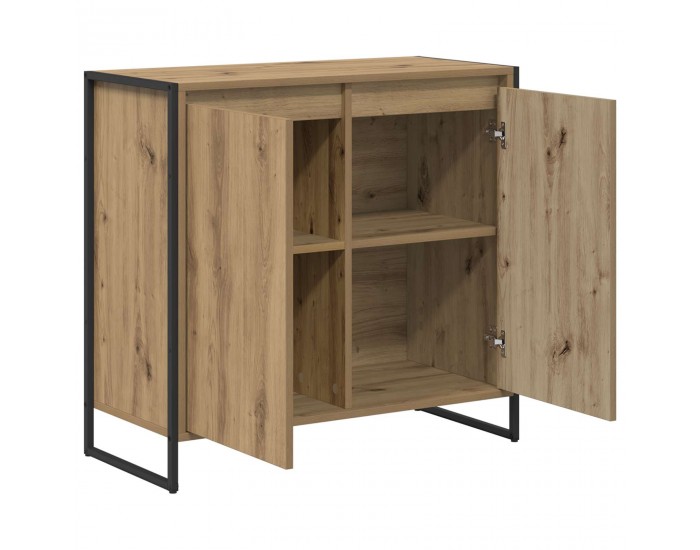 Sonata H Страничен шкаф Дъб Артизан 79 x 36 x 75 см Инженерно дърво