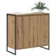 Sonata H Страничен шкаф Дъб Артизан 79 x 36 x 75 см Инженерно дърво