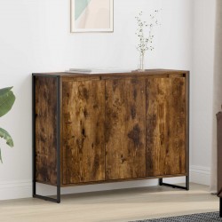 Sonata H Страничен шкаф Димящ дъб 96,5 x 30 x 75 см Инженерно дърво - Corpuri, vitrine, biblioteci modulare
