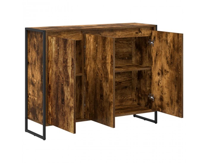 Sonata H Страничен шкаф Димящ дъб 96,5 x 30 x 75 см Инженерно дърво