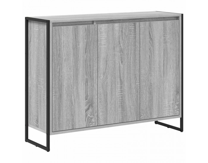 Sonata H Страничен шкаф Сив Сонома 96,5 x 30 x 75 см Инженерно дърво