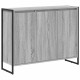 Sonata H Страничен шкаф Сив Сонома 96,5 x 30 x 75 см Инженерно дърво