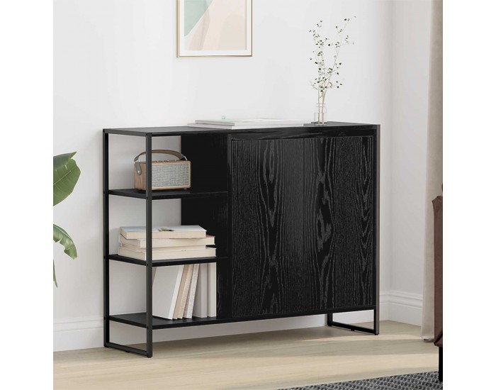 Sonata H Страничен шкаф Черния дъб 96.5 x 30 x 75 см Инженерно дърво