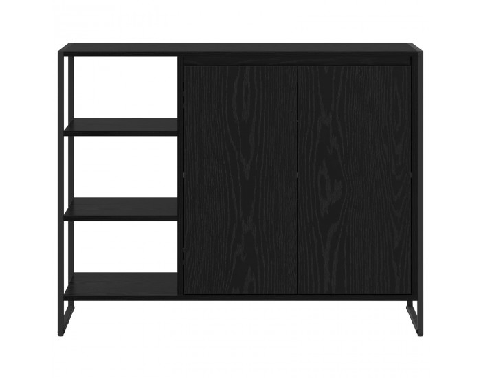 Sonata H Страничен шкаф Черния дъб 96.5 x 30 x 75 см Инженерно дърво