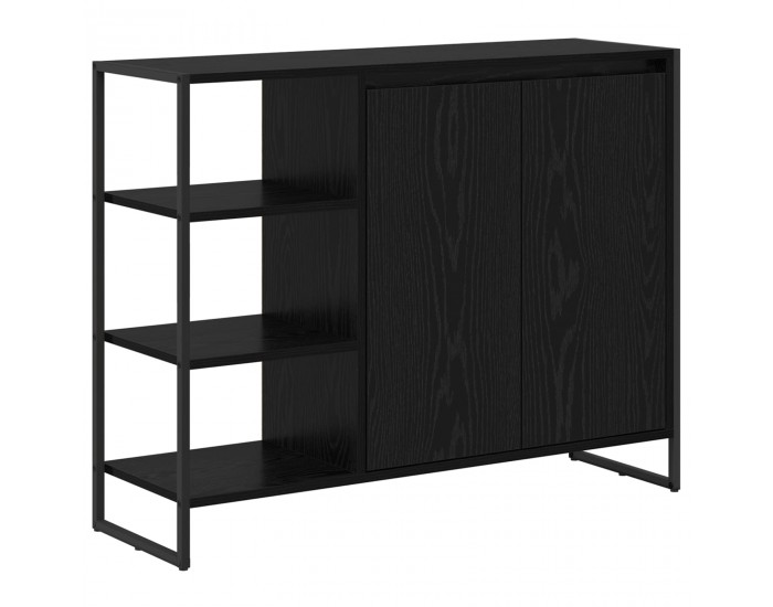 Sonata H Страничен шкаф Черния дъб 96.5 x 30 x 75 см Инженерно дърво