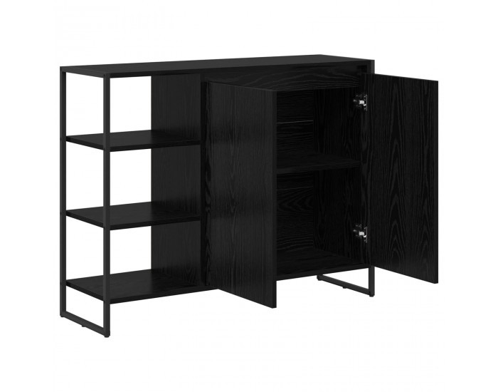 Sonata H Страничен шкаф Черния дъб 96.5 x 30 x 75 см Инженерно дърво
