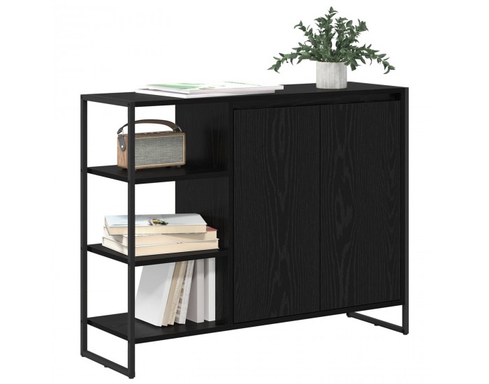 Sonata H Страничен шкаф Черния дъб 96.5 x 30 x 75 см Инженерно дърво