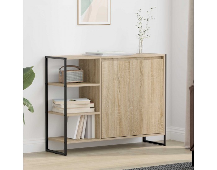 Sonata H Страничен шкаф Сонома 96.5 x 30 x 75 см Инженерно дърво