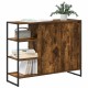 Sonata H Страничен шкаф Димящ дъб 96.5 x 30 x 75 см Инженерно дърво
