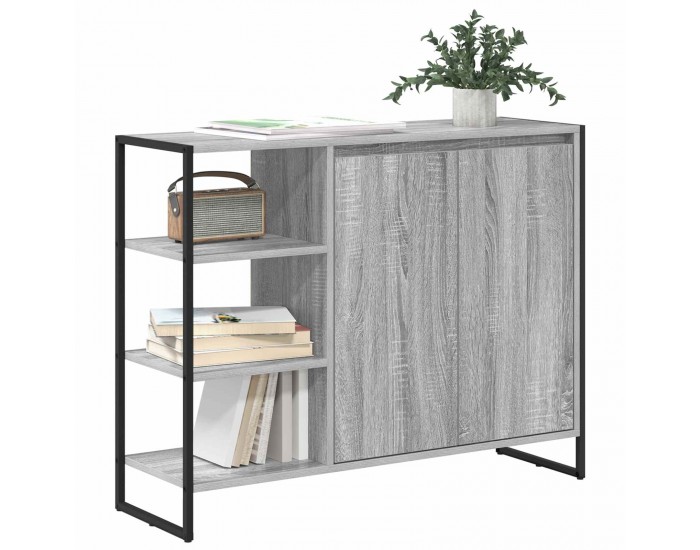 Sonata H Страничен шкаф Сив Сонома 96.5 x 30 x 75 см Инженерно дърво