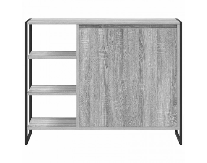Sonata H Страничен шкаф Сив Сонома 96.5 x 30 x 75 см Инженерно дърво