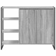Sonata H Страничен шкаф Сив Сонома 96.5 x 30 x 75 см Инженерно дърво