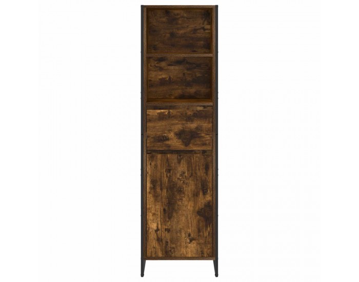Sonata H Шкаф за книги Димящ дъб 43 x 36 x 150.5 см Инженерно дърво