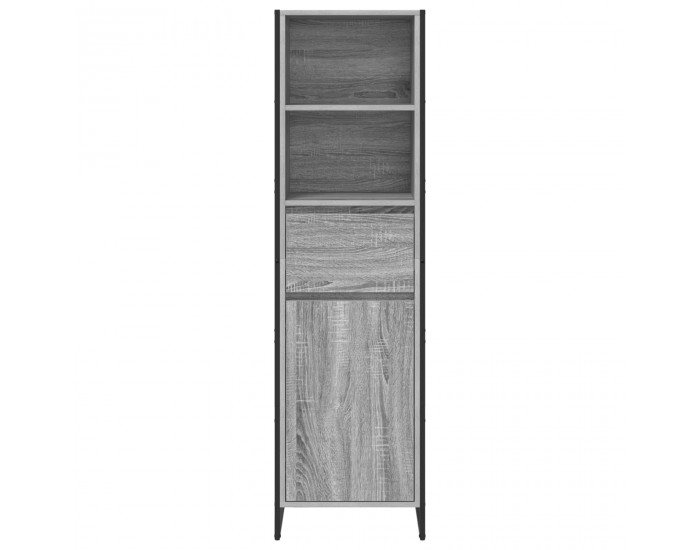 Sonata H Шкаф за книги Сив Сонома 43 x 36 x 150.5 см Инженерно дърво