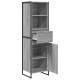 Sonata H Шкаф за книги Сив Сонома 43 x 36 x 150.5 см Инженерно дърво