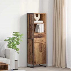 Sonata H Шкаф за книги Старо дърво 43 x 36 x 150.5 см Инженерно дърво - Corpuri, vitrine, biblioteci modulare