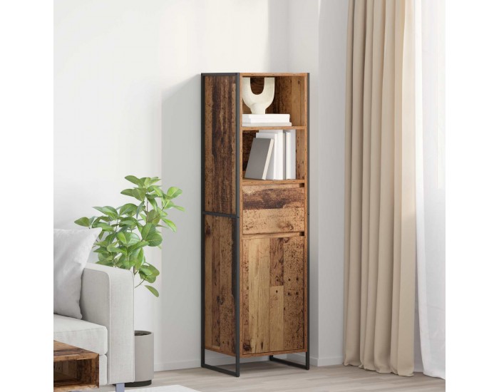 Sonata H Шкаф за книги Старо дърво 43 x 36 x 150.5 см Инженерно дърво