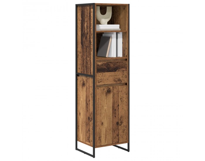 Sonata H Шкаф за книги Старо дърво 43 x 36 x 150.5 см Инженерно дърво