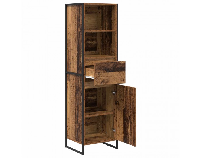 Sonata H Шкаф за книги Старо дърво 43 x 36 x 150.5 см Инженерно дърво