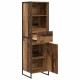 Sonata H Шкаф за книги Старо дърво 43 x 36 x 150.5 см Инженерно дърво