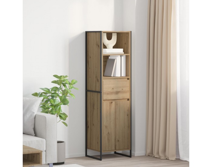 Sonata H Шкаф за книги Дъб Артизан 43 x 36 x 150.5 см Инженерно дърво
