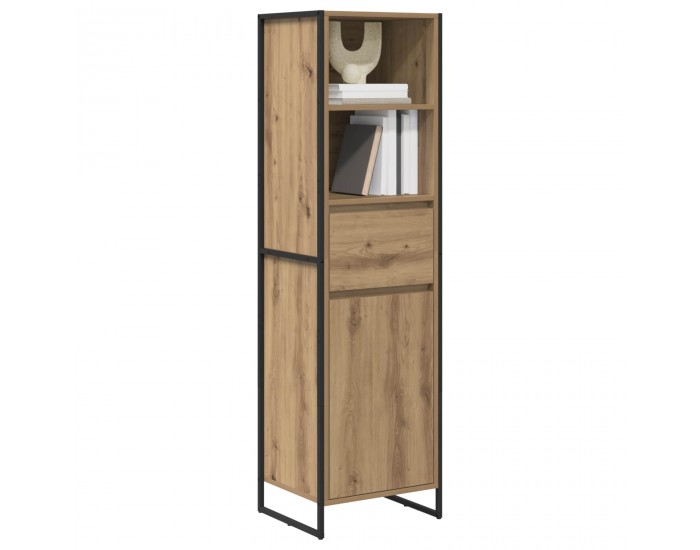 Sonata H Шкаф за книги Дъб Артизан 43 x 36 x 150.5 см Инженерно дърво
