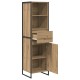 Sonata H Шкаф за книги Дъб Артизан 43 x 36 x 150.5 см Инженерно дърво