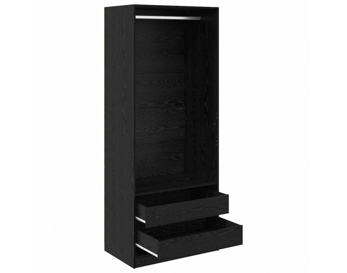 Sonata H Гардероб с чекмедже Черния дъб 80 x 50 x 200 см Инженерно дърво