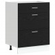 Sonata H Кухненски базов шкаф Riga Черния дъб 60 x 46 x 81,5 см