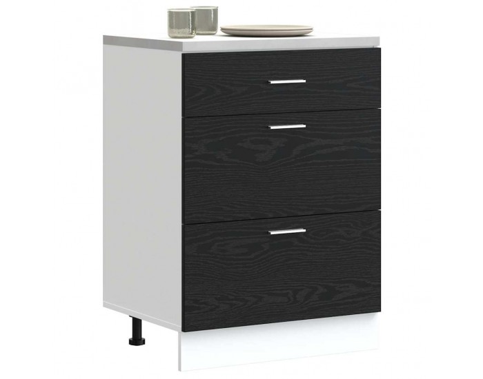 Sonata H Кухненски базов шкаф Riga Черния дъб 60 x 46 x 81,5 см